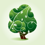 floral tree illustration